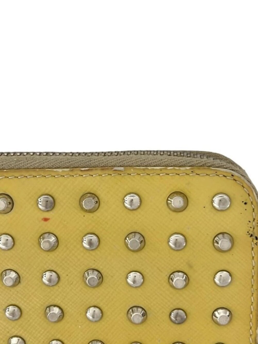 PRADA - Yellow Patent Leather Hardware Long Wallet - Picture 6 of 7